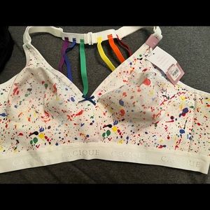 Lane Bryant multi colored splattered bra!